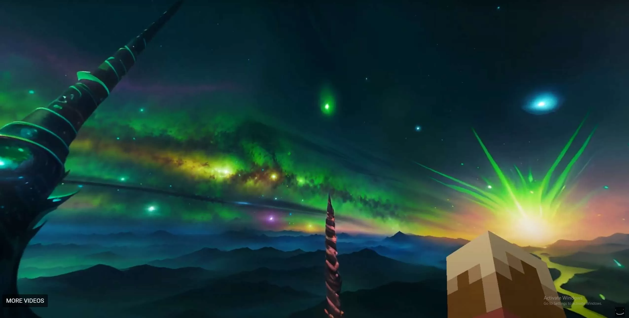 Gallery Image 1 for Black And Green Galaxy SKY on PVPRP