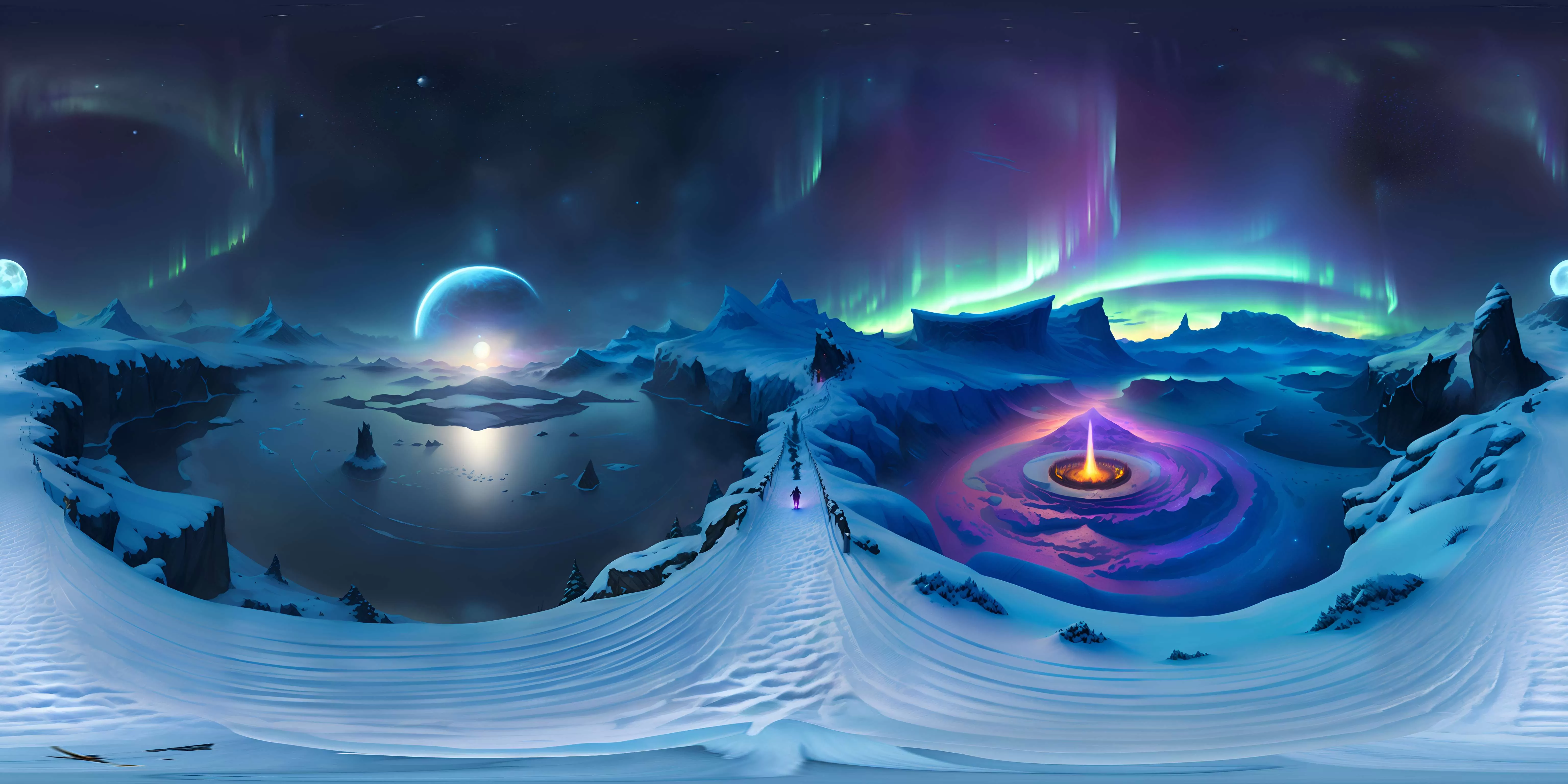 Gallery Image 1 for Frosted Lake Sky Overlay on PVPRP