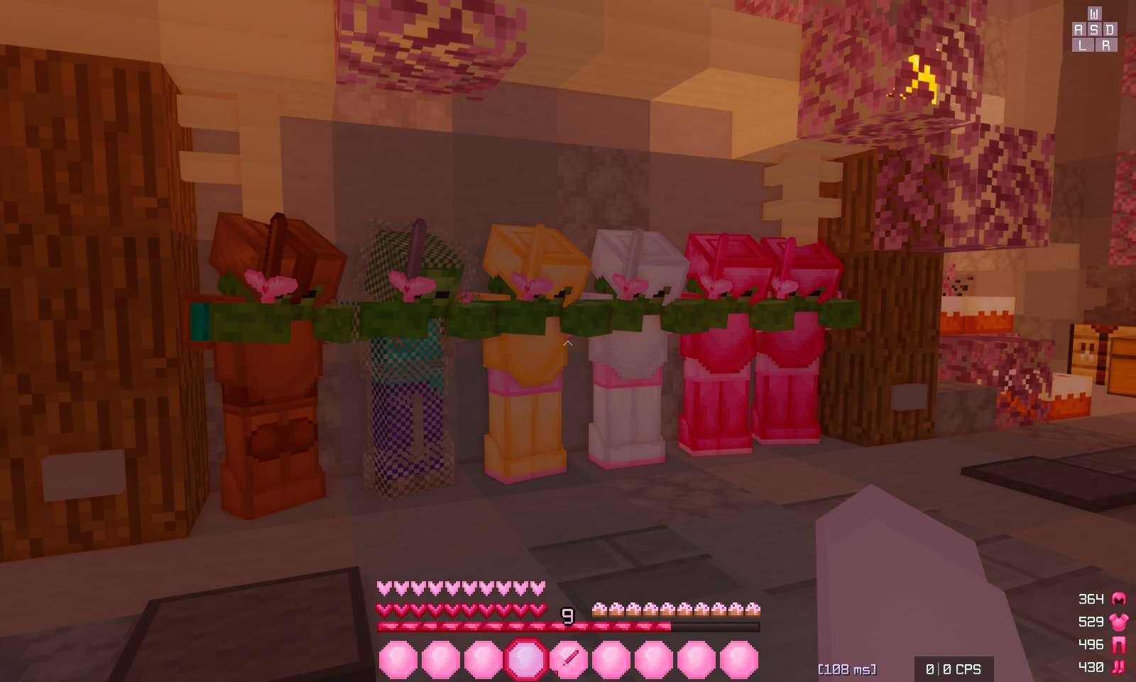 Gallery Image 2 for ➵ heartify  aesthetic 1.8.9 pvp texture pack on vVPRP