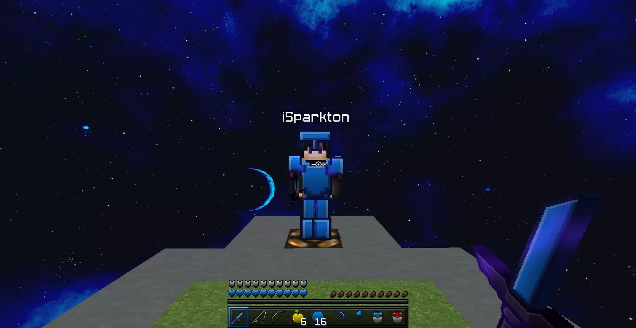 Gallery Image 1 for Latenci Blue Revamp PvP Texture Pack on PVPRP