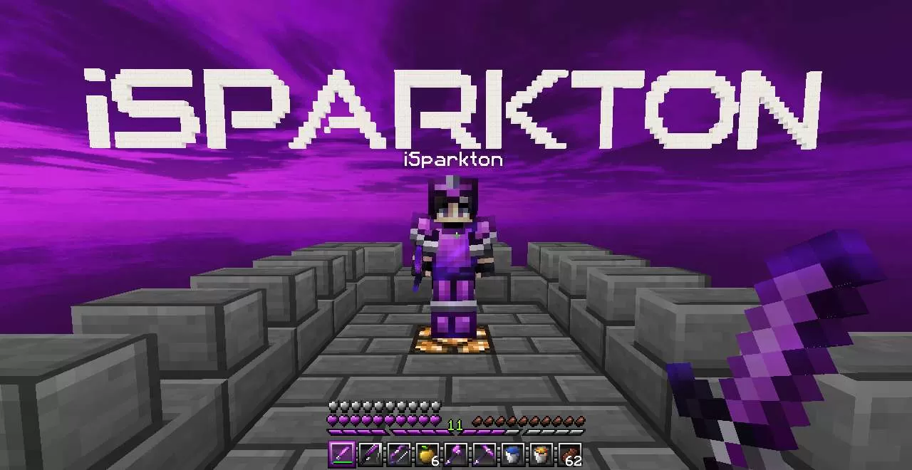 Gallery Image 1 for Luvonox 150K FPS PvP Texture Pack [Purple] on PVPRP