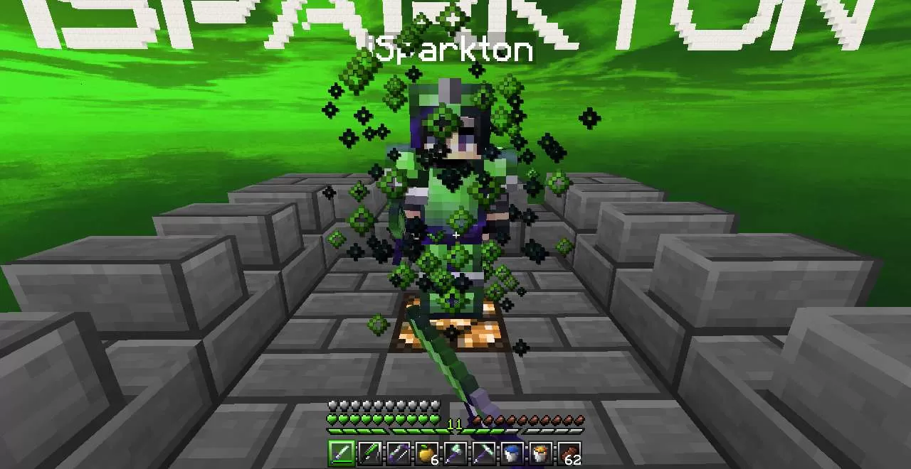 Gallery Image 2 for Luvonox 150K FPS PvP Texture Pack [Green] on PVPRP